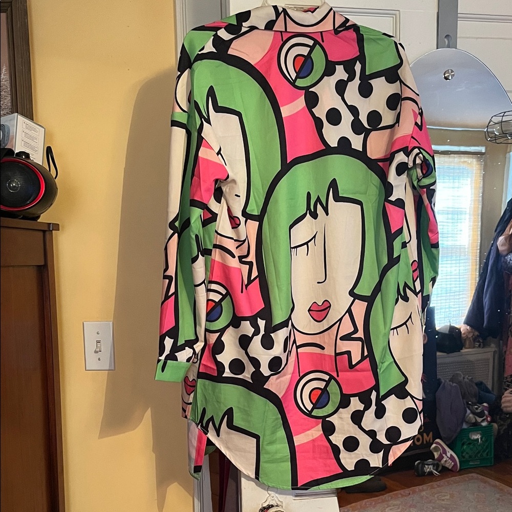 Colorful Graphic Print Shirt